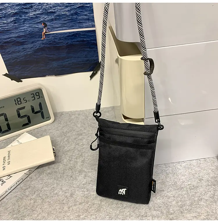 Small Black Satchel Crossbody Bag for Men — feature 36