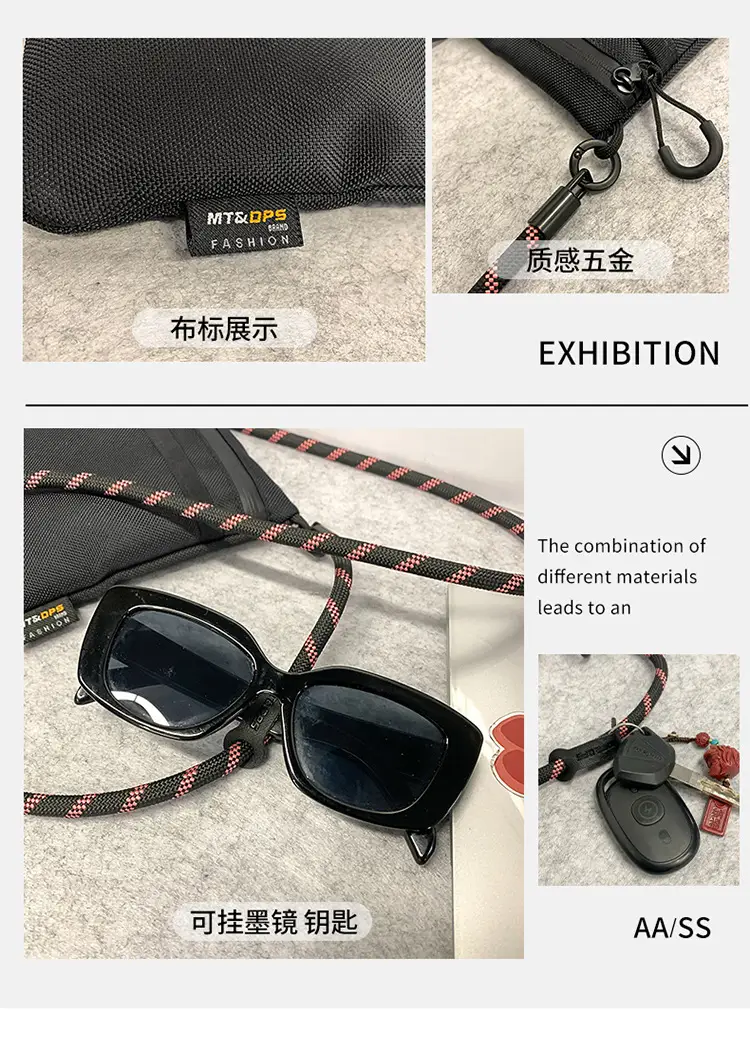 Small Black Satchel Crossbody Bag for Men — feature 42
