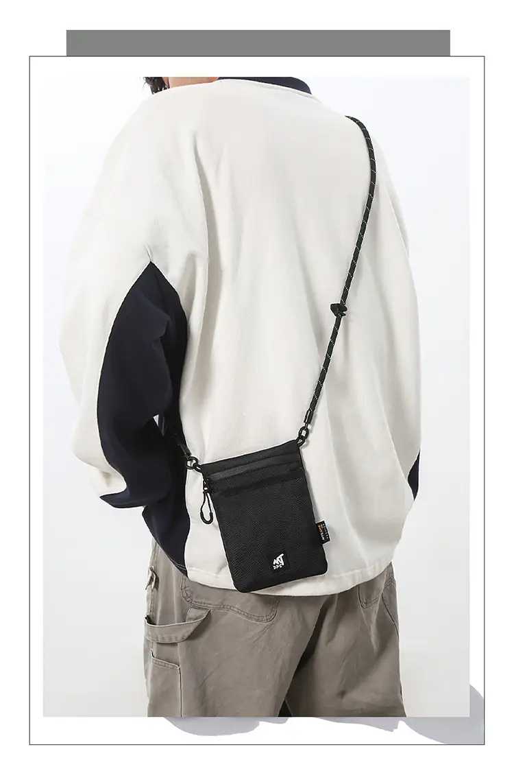 Small Black Satchel Crossbody Bag for Men — feature 5