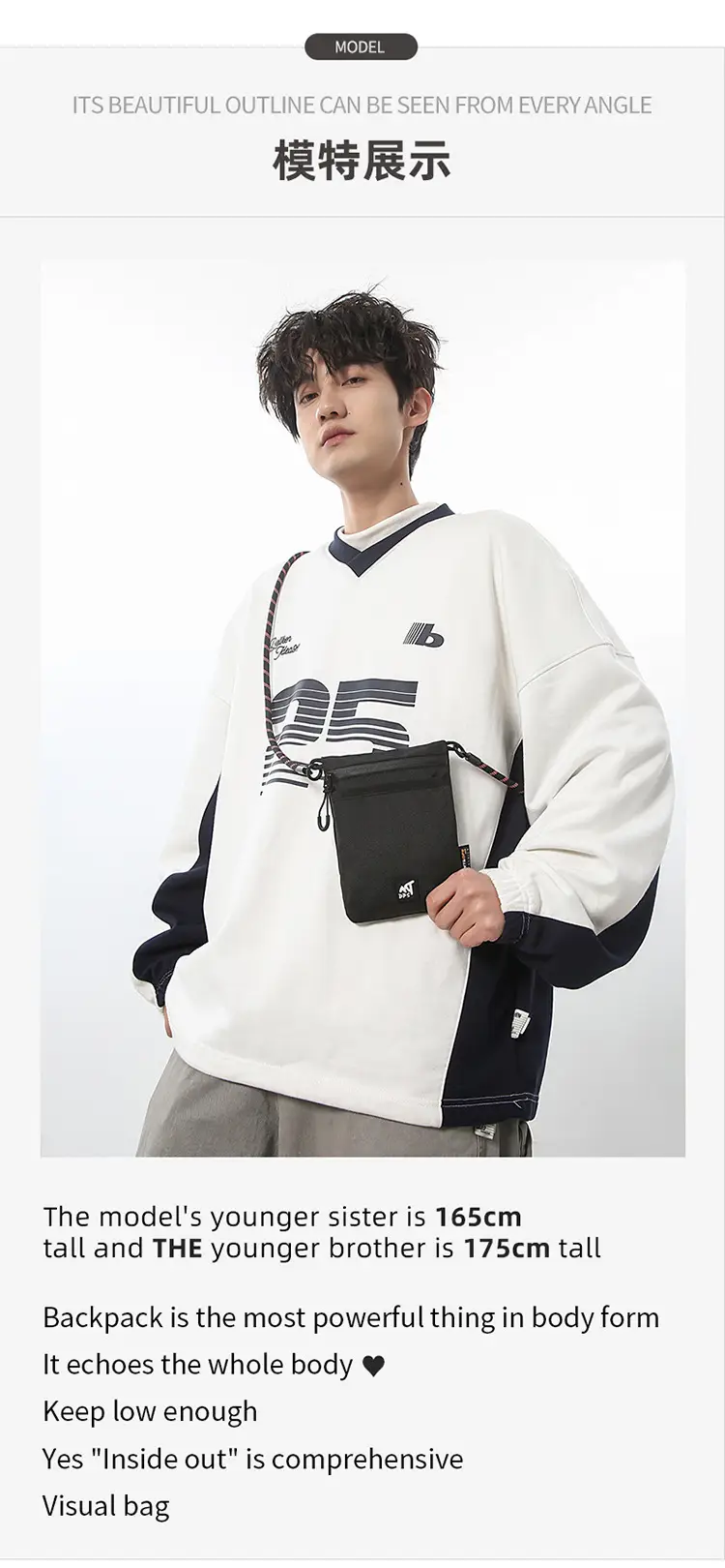 Small Black Satchel Crossbody Bag for Men — feature 8