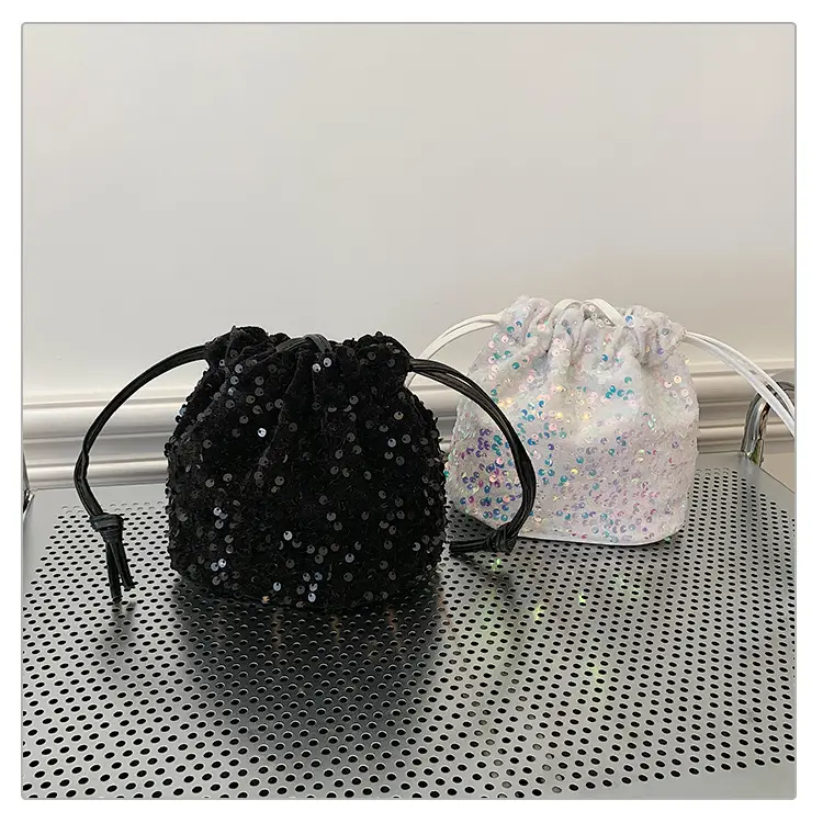 Sequin Drawstring Bag Women Shoulder Crossbody 2026 — feature 34