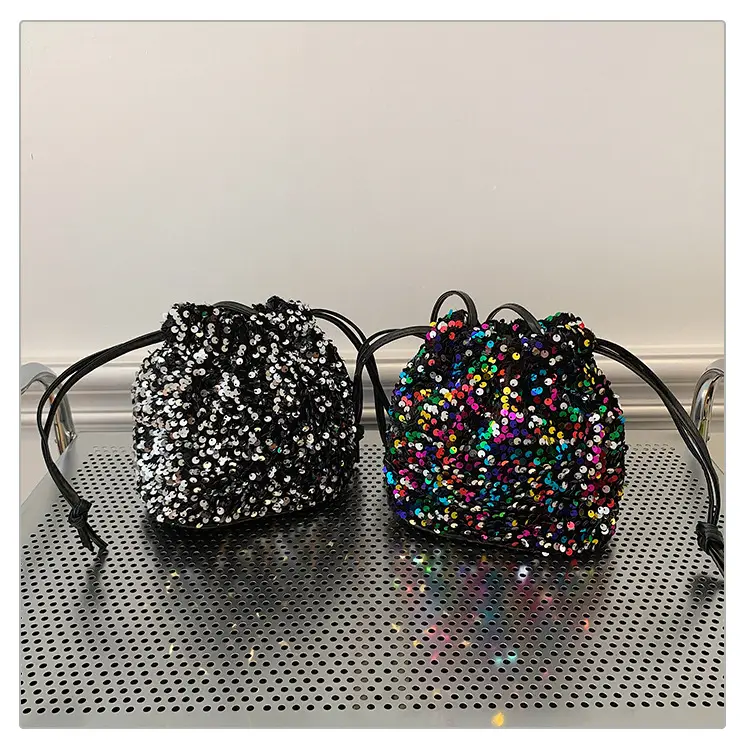 Sequin Drawstring Bag Women Shoulder Crossbody 2026 — feature 35