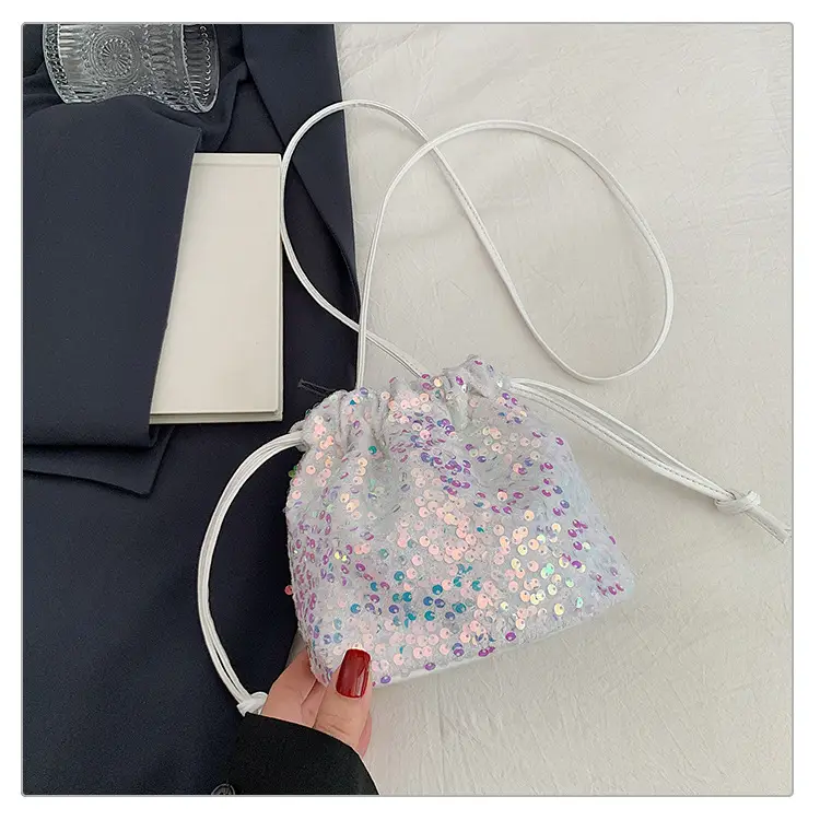 Sequin Drawstring Bag Women Shoulder Crossbody 2026 — feature 36