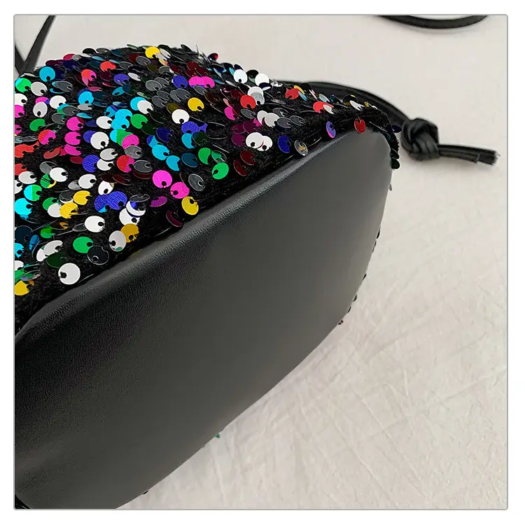 Sequin Drawstring Bag Women Shoulder Crossbody 2026 — feature 49