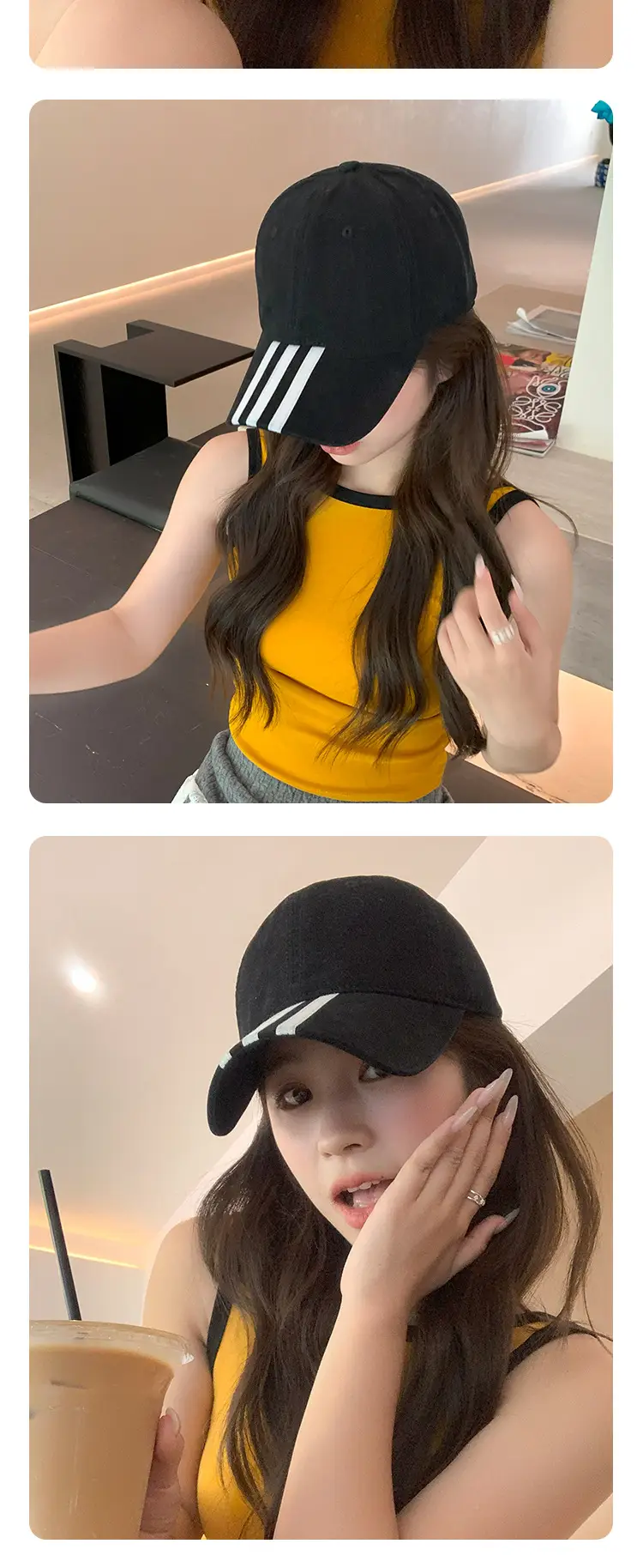Women Grey Baseball Cap All Season — feature 11