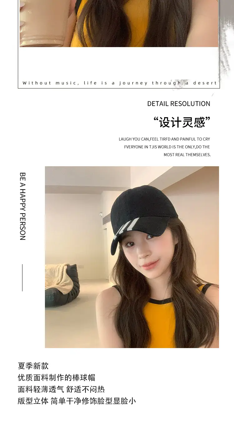Women Grey Baseball Cap All Season — feature 6