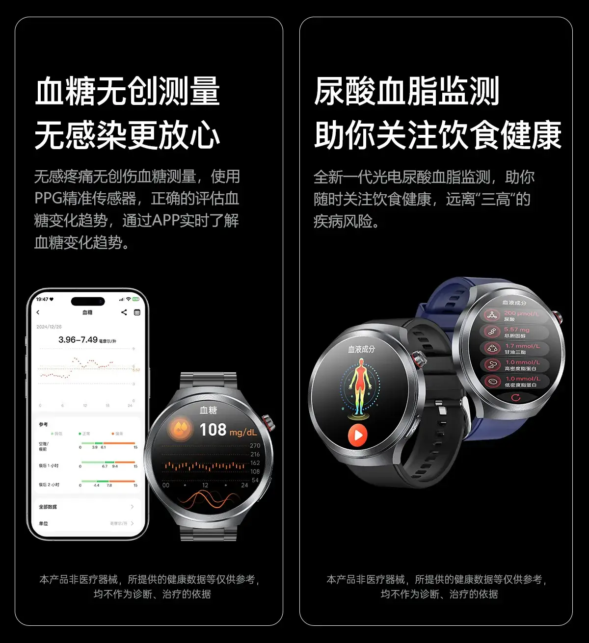 Smart Watch with Bright Blue Dial & 360° Display — feature 14