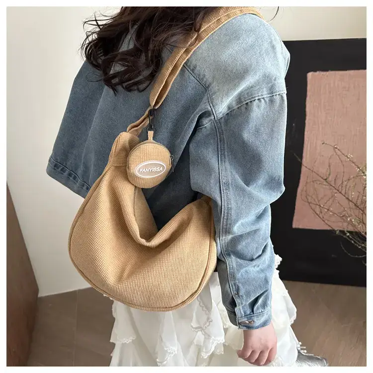 Purple Nylon Shoulder Tote Bag for Women — feature 10