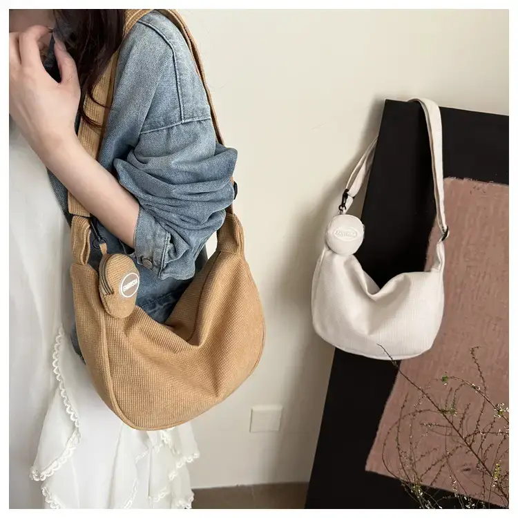 Purple Nylon Shoulder Tote Bag for Women — feature 9