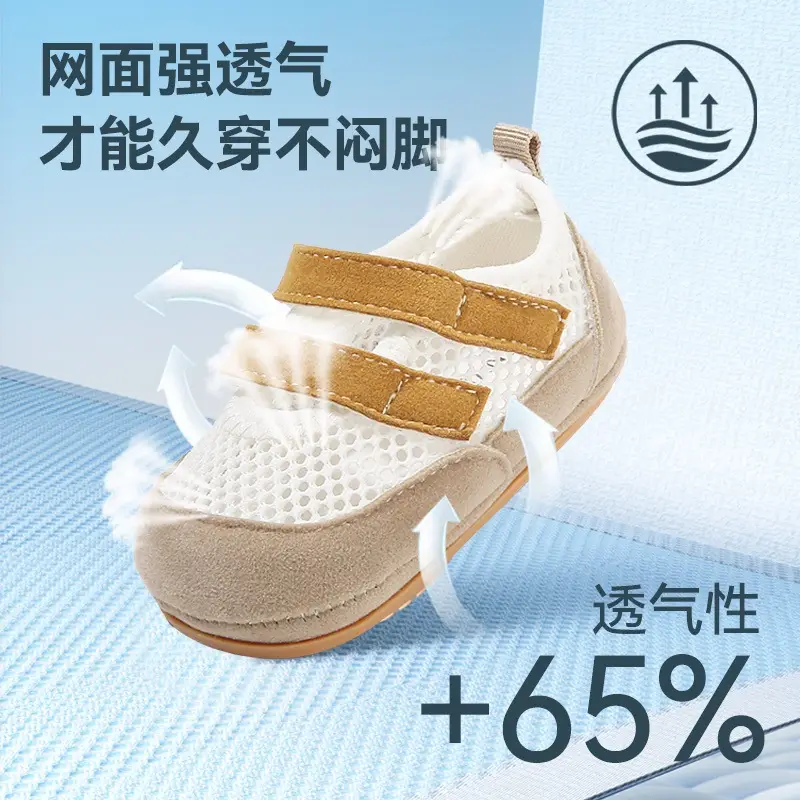 Summer New Mesh Shoes for Infants and Toddlers, 6-12 Months Old, One-Year-Old Male and Female Babies, Soft-Soled Non-Slip Baby Shoes - Image 4