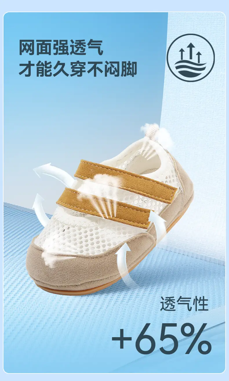 Summer New Mesh Shoes for Infants and Toddlers, 6-12 Months Old, One-Year-Old Male and Female Babies, Soft-Soled Non-Slip Baby Shoes — feature 15