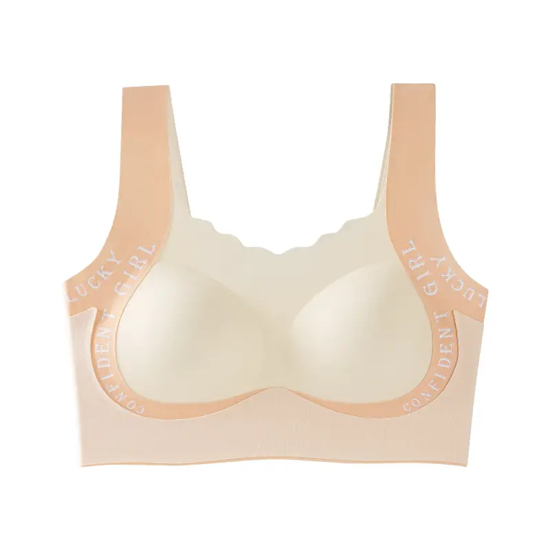 Developmental Girls Intimates Junior High School Students 12-18 Years Old Student Sports Bra Seamless Class a Antibacterial Girls Vest