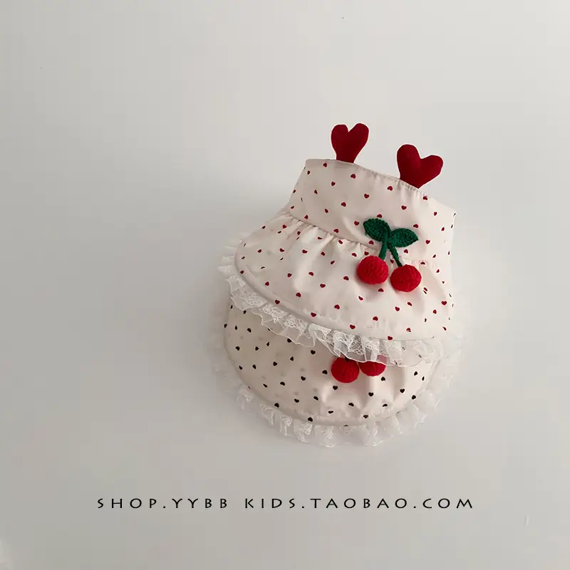 Baby Sun Hat with Duck Tongue & Heart Decor - Image 6