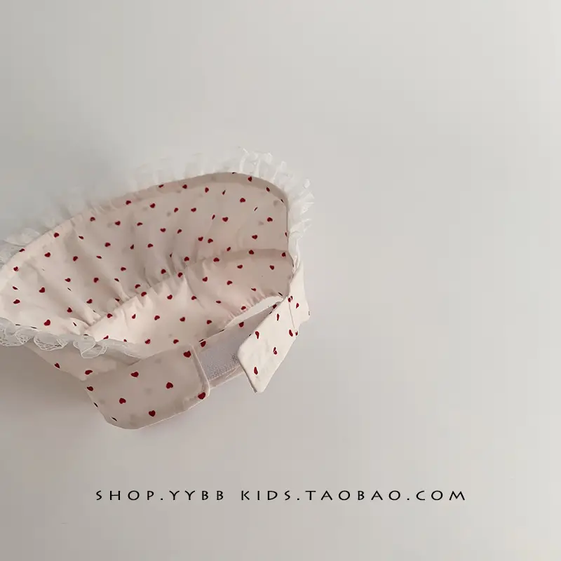 Baby Sun Hat with Duck Tongue & Heart Decor - Image 8