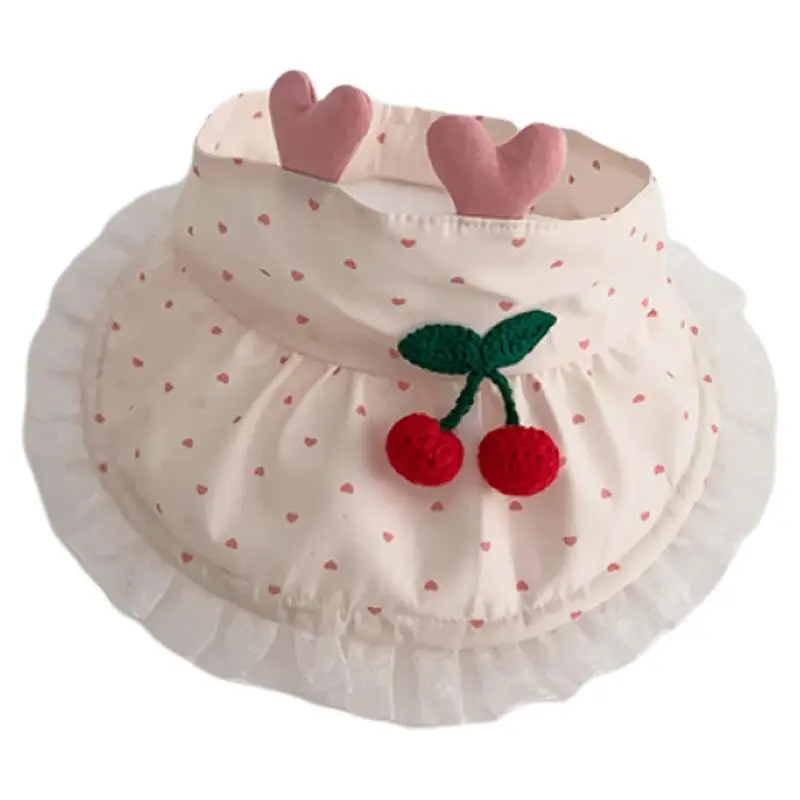 Baby Sun Hat with Duck Tongue & Heart Decor - Image 9