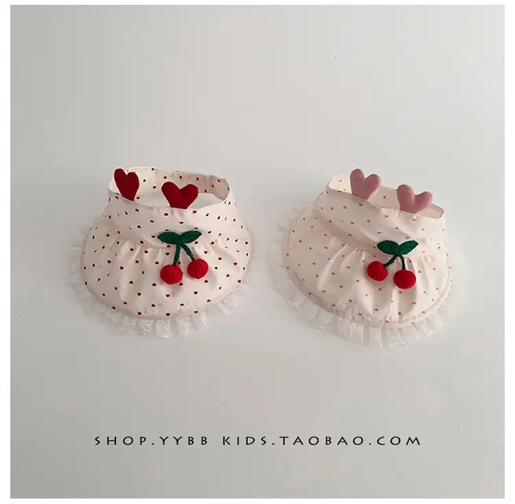 Baby Sun Hat with Duck Tongue & Heart Decor — feature 1