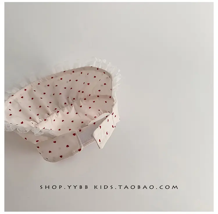 Baby Sun Hat with Duck Tongue & Heart Decor — feature 4
