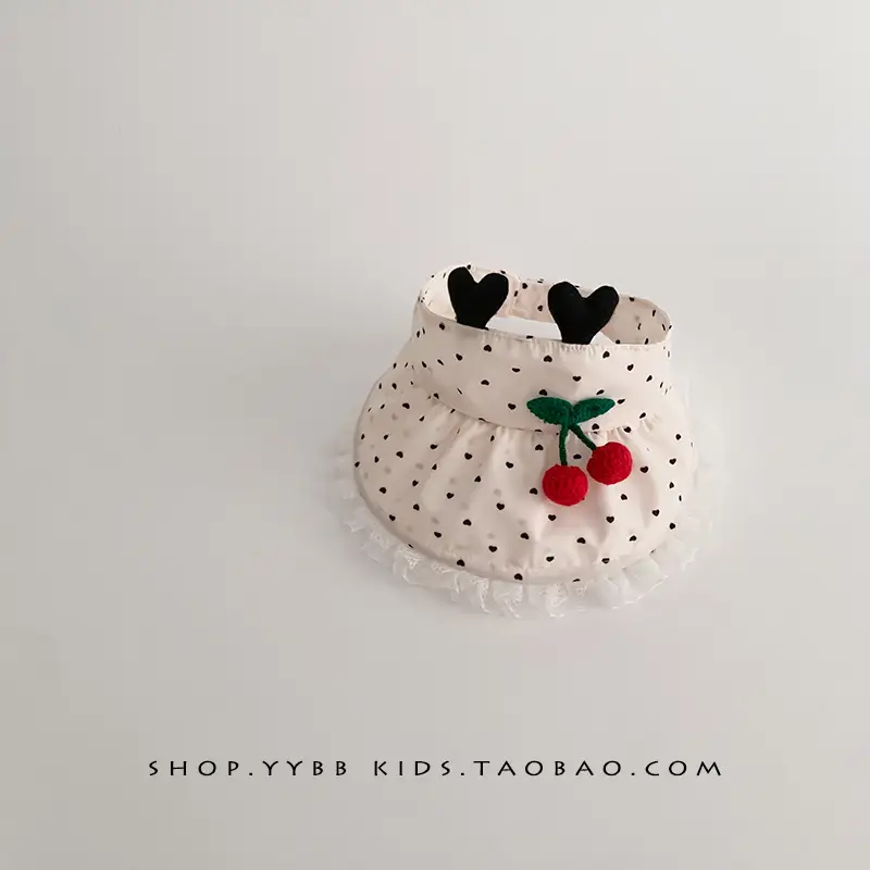 Baby Sun Hat with Duck Tongue & Heart Decor - Image 4