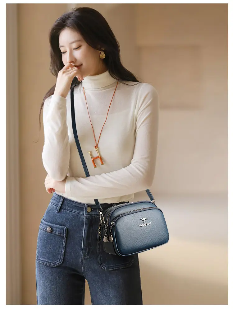 Women's Black Crossbody Bag 2025 Spring New — feature 12