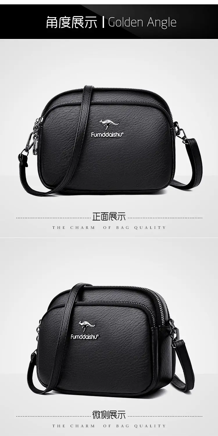 Women's Black Crossbody Bag 2025 Spring New — feature 15