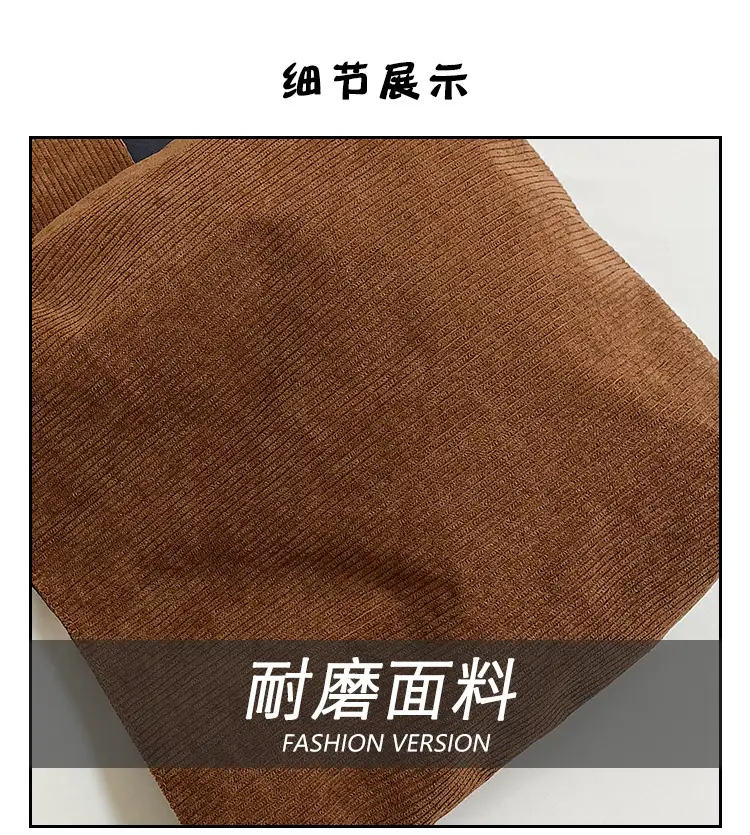 Korean Letter Canvas Shoulder Bag Large Capacity — feature 4