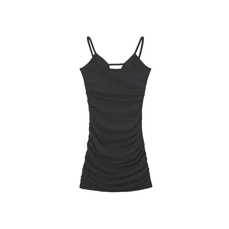 Black Knitted Strap Bodycon Tank Top for Women — feature 3