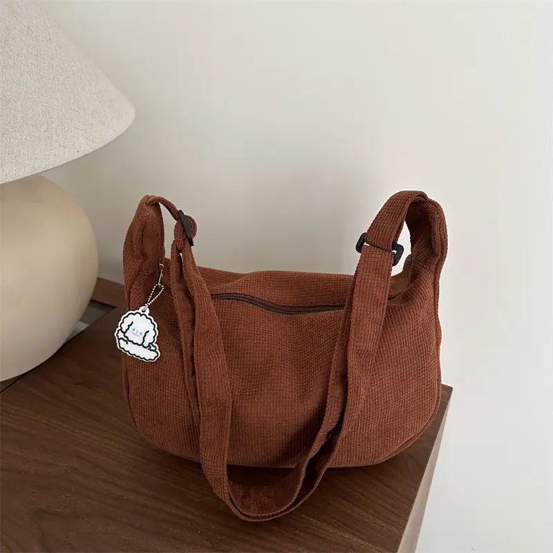 Women's Large Canvas Shoulder Bag Beige 2025 Spring Summer - Image 10