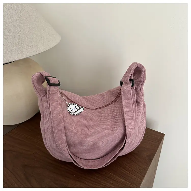 Women's Large Canvas Shoulder Bag Beige 2025 Spring Summer — feature 28
