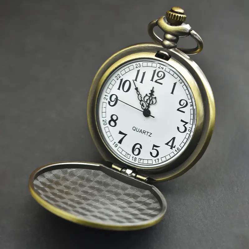 Cross-Border Animal Mouse Flip Pocket Watch Necklace - Image 5