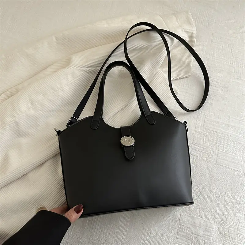 Pink Textured Handheld Bucket Bag for Women - Image 2