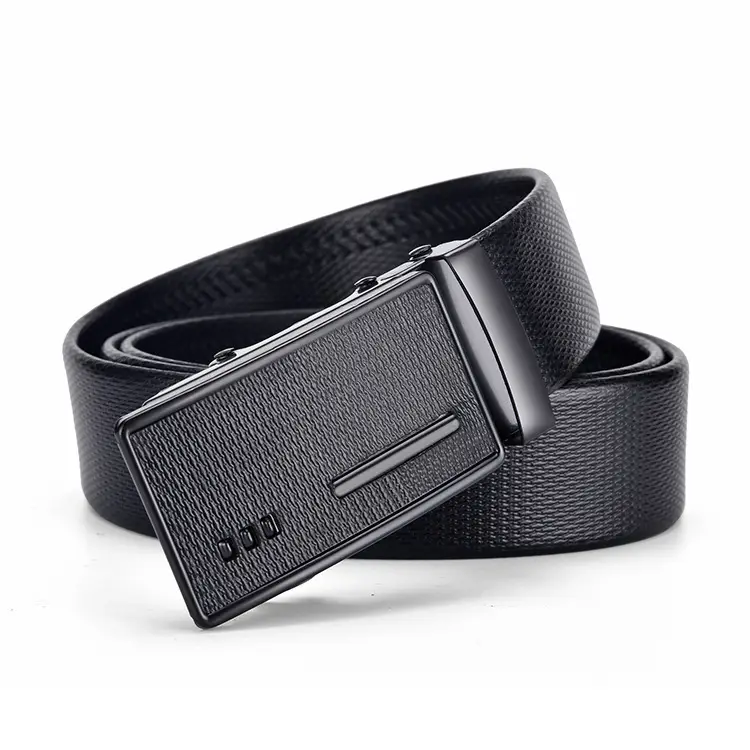 Men's Brown Leather Automatic Buckle Belt — feature 13