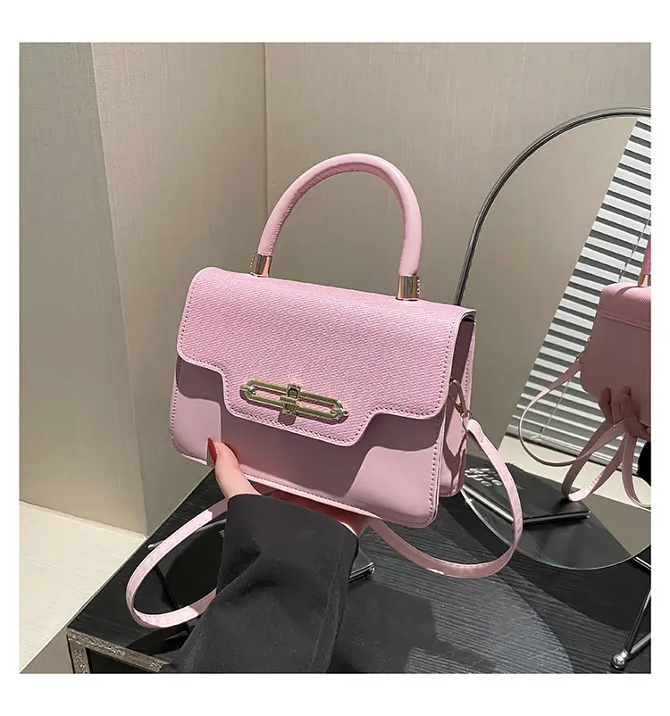 Light Blue Lock Buckle Crossbody Bag for Women — feature 28