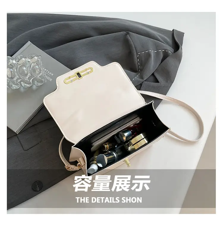Light Blue Lock Buckle Crossbody Bag for Women — feature 7