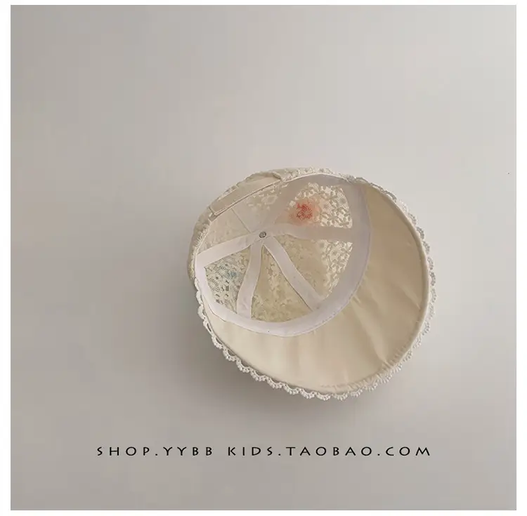 Girls Sun Hat with Cute Beads & Big Brim — feature 10