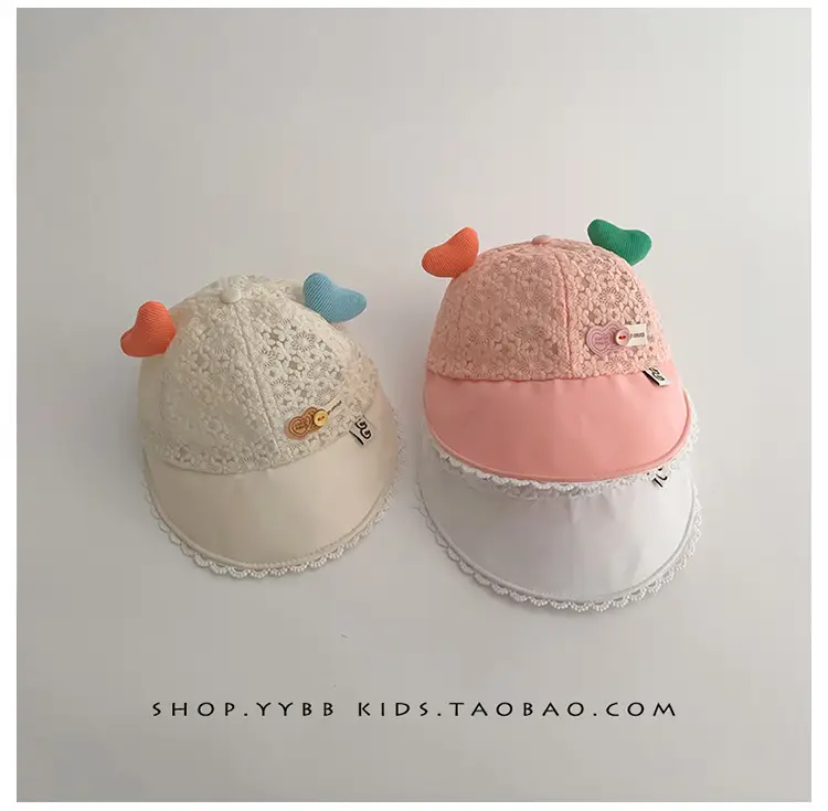 Girls Sun Hat with Cute Beads & Big Brim — feature 12