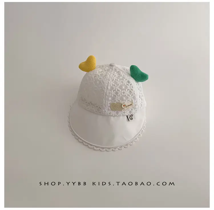 Girls Sun Hat with Cute Beads & Big Brim — feature 15