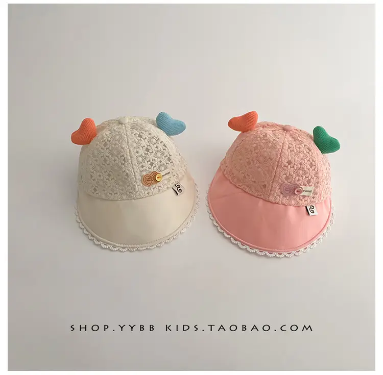Girls Sun Hat with Cute Beads & Big Brim — feature 6