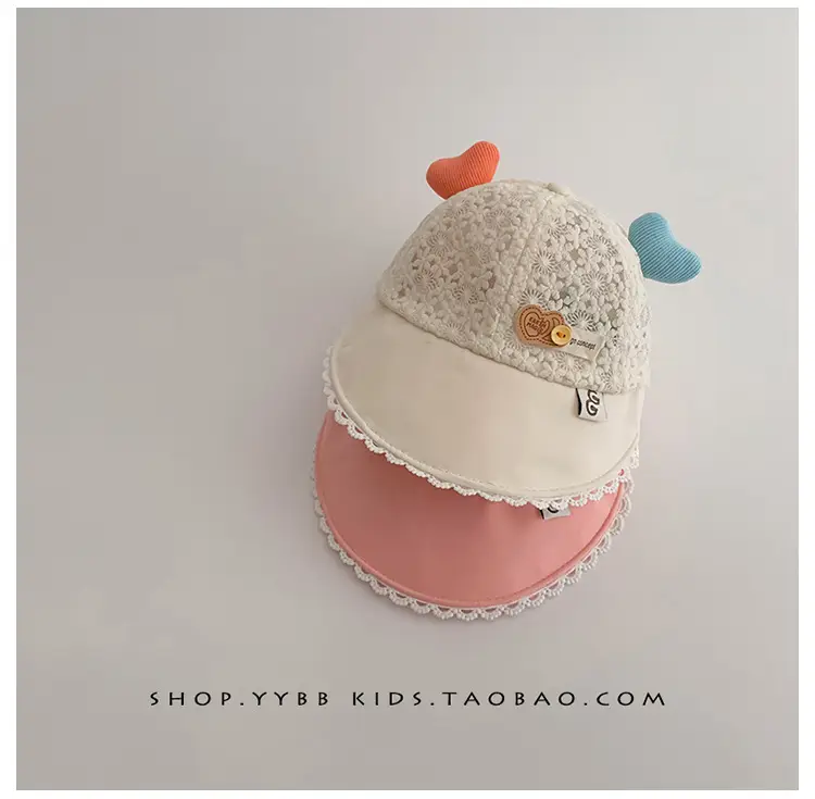 Girls Sun Hat with Cute Beads & Big Brim — feature 7