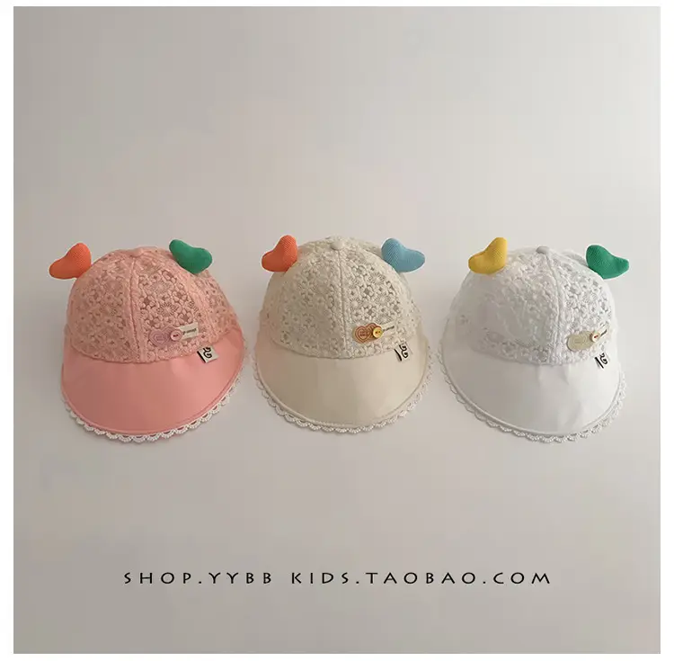 Girls Sun Hat with Cute Beads & Big Brim — feature 8