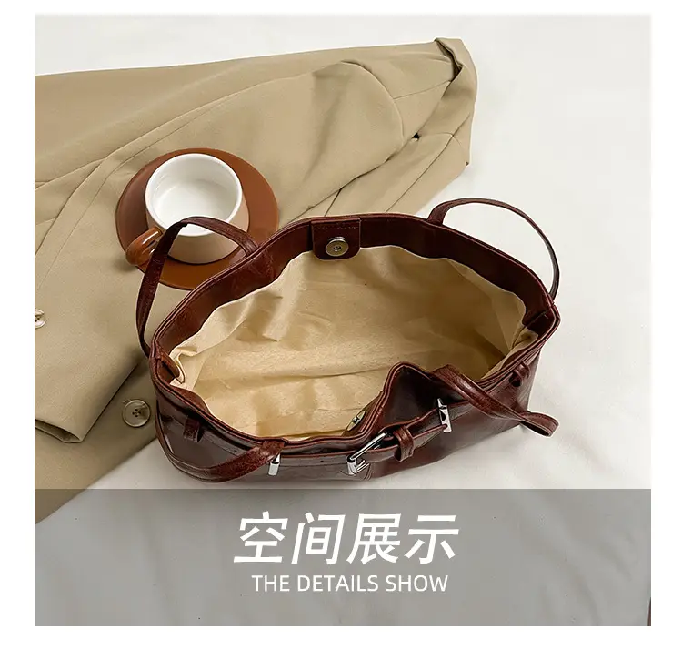 2025 Retro Brown Leather Shoulder Bag for Women — feature 10