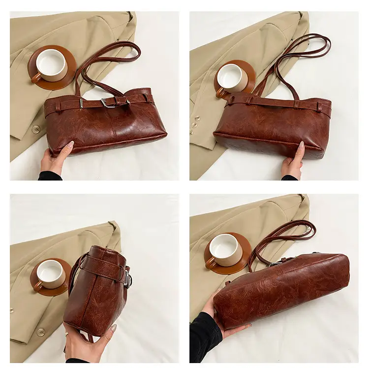 2025 Retro Brown Leather Shoulder Bag for Women — feature 11