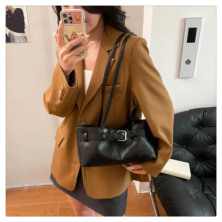 2025 Retro Brown Leather Shoulder Bag for Women — feature 13