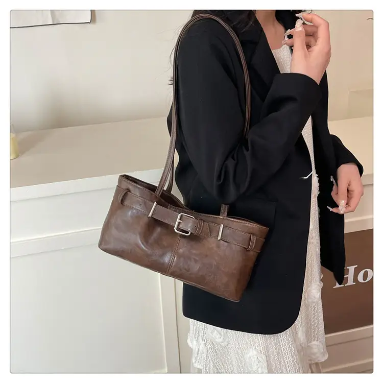 2025 Retro Brown Leather Shoulder Bag for Women — feature 15