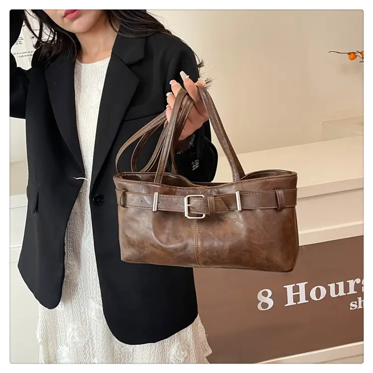 2025 Retro Brown Leather Shoulder Bag for Women — feature 17