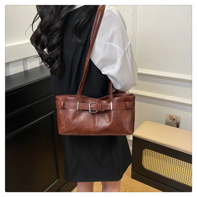 2025 Retro Brown Leather Shoulder Bag for Women — feature 18
