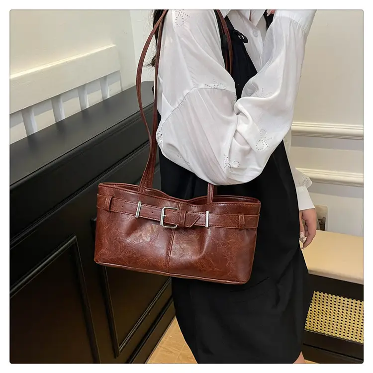 2025 Retro Brown Leather Shoulder Bag for Women — feature 19