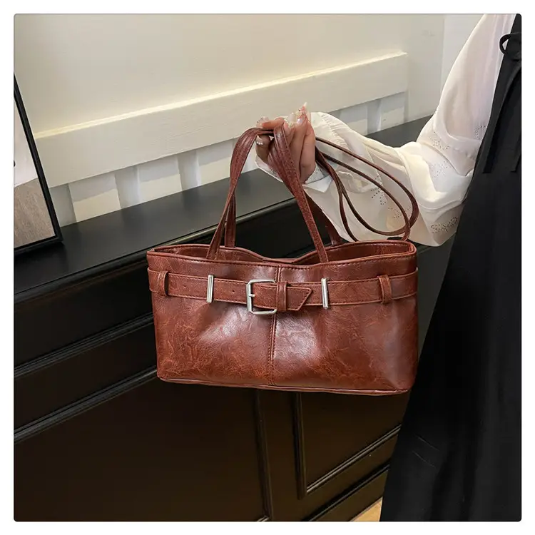 2025 Retro Brown Leather Shoulder Bag for Women — feature 20