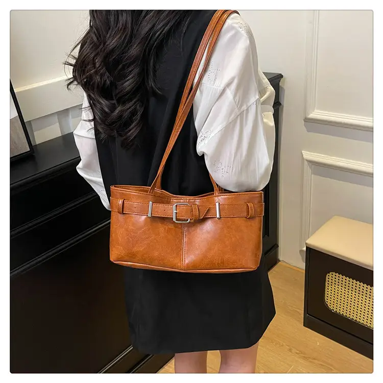 2025 Retro Brown Leather Shoulder Bag for Women — feature 21