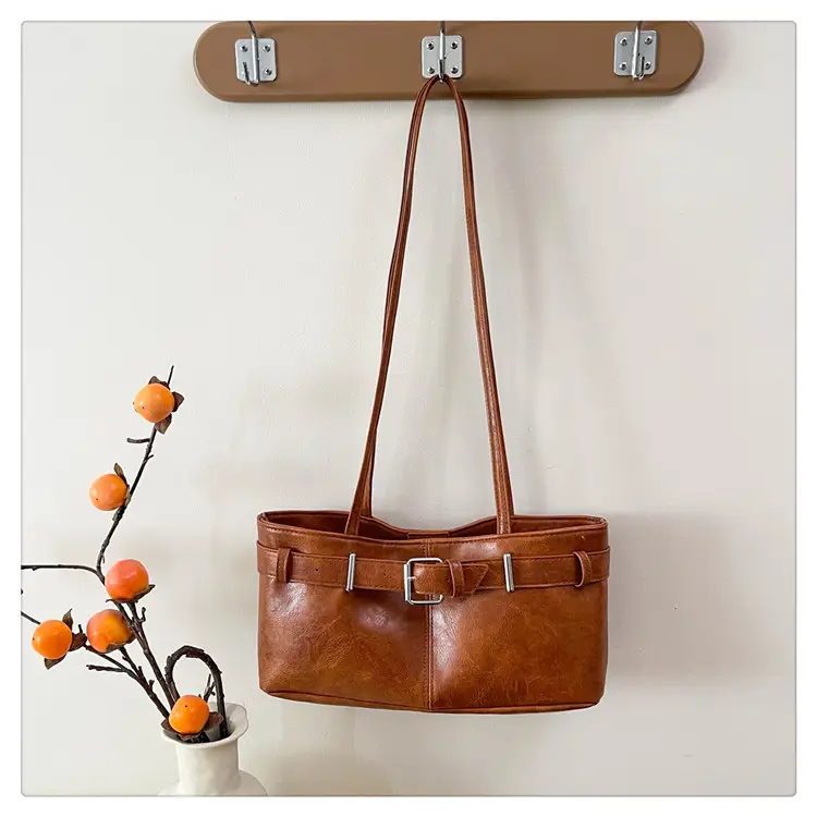 2025 Retro Brown Leather Shoulder Bag for Women — feature 24