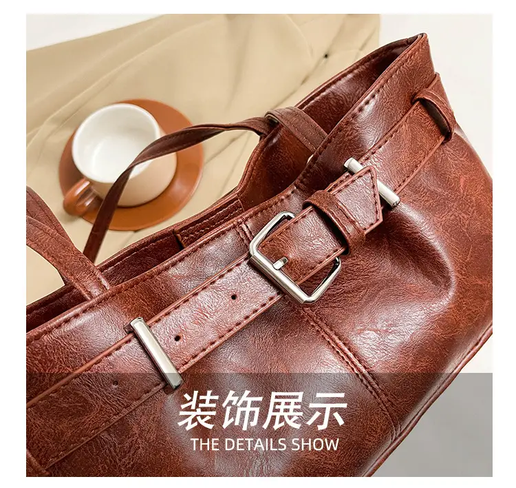 2025 Retro Brown Leather Shoulder Bag for Women — feature 6